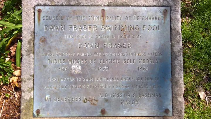 The pool is named for Dawn Fraser