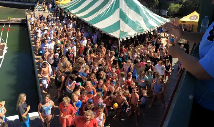 12s Carnival crowd under the marquee